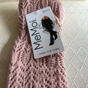 MeMoi Pink Over the Knee Socks